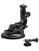 EXSHOW Suction Cup Camera Mount,1/4-20 Thread Heavy Duty Full Rotation Car Windshield and Any Smooth Surface Holder for GoPro Hero 5,4,3+,3,2,1 and Other Cameras