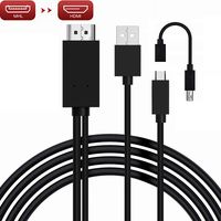 MHL Micro USB to HDMI Adapter Cable, MHL to HDMI Adapter for Android Devices, MHL to HDMI Adapter with 1080P Video Output, MHL to HDMI HDTV Converter Cable (5pin+11pin)