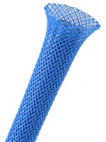 3/4" PET Expandable Braided Sleeving - Color: Neon Blue - Length: 75FT