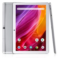 Dragon Touch K10 Tablet, 10 inch Android Tablet with 16 GB Quad Core Processor, 1280x800 IPS HD Display, Micro HDMI, GPS, FM, 5G WiFi, Silver Metal Body