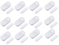 Personal Security Window & Door Alarm Bell | Wireless Sensor Door Window Burglar Alarm | Pack of 10 (door alarm-12 pcs)