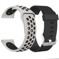 SKYLET for Fitbit Blaze Bands, 2 Pack Breathable Silicone Replacement Wristband for Fitbit Blaze Bracelet (No Tracker, No Frame)[2PC: Antique White-Black&Black]