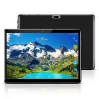 4G LTE Tablet 10 Inch (10.1") Android 7.0,Octa Core,Dual SIM Phablet Tablets PC,Dual Camera,4GB Ram+64GB Disk,1920x1200 HD IPS,5+12MP Camera,WiFi,GPS,OTG (Black)