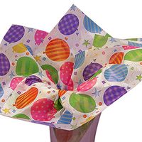 10ct Birthday Party"Festive Balloons" Tissue Paper for Gift Wrapping 20"x30" Sheets nfLG -862
