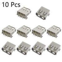 Yohii Mini USB Type A Standard Port Female Solder PCB Socket Connector Adapter 4 Pins