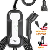 BESENERGY EV Charger Level 2 J1772 EVSE 27ft Home Current-Switchable 220V-240V IP66 10A/16A Portable Charge Station Compatible with All EV Cars...