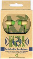 Earth Bass Sustainable Headphones Bamboo and Bioplastic Eco-Friendly Earbuds
