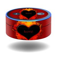 MightySkins Skin Compatible with Amazon Echo Dot (1st Generation) wrap Cover Sticker Skins Love