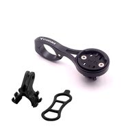 corki Out Front Combo Extended Mount for Wahoo Elemnt/Bolt/Elemnt Mini/Roam,Pro Handlebar Combo with GoPro Interface Sports Action Camera and Bike Lights (Long) (Black)