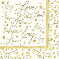 Cypress Home Starlit Winter Paper Cocktail Napkins, 20-pack