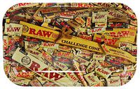 RAW Mixed Items Metal Rolling Tray (Small 11"x7")