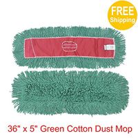 1pc 36" x 5" SunnyCare #25366-1 Green Synthetic Cotton Dust Mop