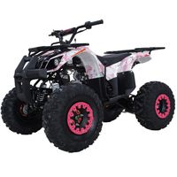 X-PRO Hawk 125 ATV Quad Youth 125cc ATV 4 Wheelers Youth 4 Wheeler ATVs Big Boys ATVs Quads Big 19"/18" Tires (Pink Camo)