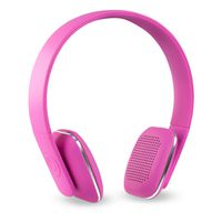Innovative Technology Rechargeable Wireless Bluetooth Modern Headphones with Rubberized Finish, Pink