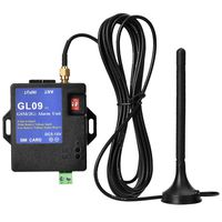GSM Alarm System, GL09 8 Channel Battery Operated App Control SMS Alert Security Systems for Home and Warehouse