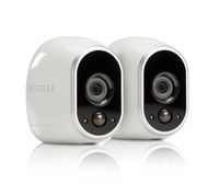 Arlo - Wireless Home Security Camera System | Night vision, Indoor/Outdoor, HD Video | Includes Cloud Storage & Required Base Station | 2-Camera System plus Outdoor Mount (VMS3230C)