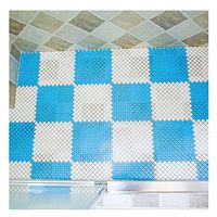 GHHZZQ Bathtub Mats Anti-Fall Splice Environmental Protection PE Ottomans Kitchen Shower Stall Pad, 7 Colors, 0.6 cm Thick, 25x25cm, 10 Pieces (Color : A, Size : 20-Tiles)