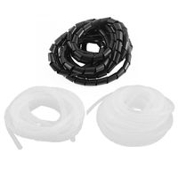 uxcell PC Home Cinema TV Cable Wire Tidy Spiral Wrap Organizer 3pcs
