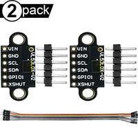 DAOKI 2Pcs VL53L0X Ranging Sensor Time-of-Flight Laser Flight Distance Measurement Sensor Module Breakout 940nm GY-VL53L0XV2 I2C IIC 3.3V/5V
