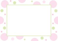 Pink Bubles Just Add a Picture Birth Announcement