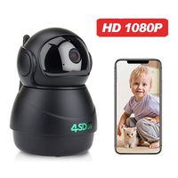 Wireless IP Camera 1080P,Nanny Cam,360 Degree Smart WiFi Camera 3D Navigation Panorama View Night Vision,Cloud Storage,Motion Detection,Two-Way Audio Pan/Tilt/Zoom for Baby/Pet/Elder,Support SD Card