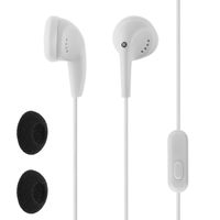 Circuit City in-Ear Wired Stereo Earbud with Microphone and in-Line Remote (White)