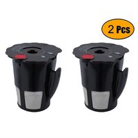 Podoy Reusable Coffee Filter for Compatible with Keurig K-Cup My 119367 2.0 Updated Model Black Small Coffee Filter K200 K250 K300 K350 K400 K450 K460 K475 K460 K500 K550 K560 K575(Pack of 2)