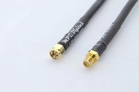 MPD Digital Genuine Times Microwave LMR240 Ultraflex Jumper Cable with SMA Male to SMA Female Connectors (3 Feet) - with Polyolefin Cross-Linked Strain Relief