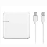 Mac Book Pro Charger, 61W USB Type C Power Adapter Compatible with MacBook Pro 13-Inch, MacBook Air 2018, Included USB-C Charge Cable (6.56ft/2m)