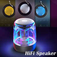 Kariwell Portable Wireless RGB LED Blueteeth Speakers - Night Light HD HiFi Powerful Sound W/Mic Hands Free Home Outdoor Wireless Bluetooth Speaker