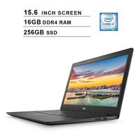 Dell Inspiron 15 5000 15.6-Inch FHD 1080P Laptop, Intel Dual Core i7-7500U up to 3.5 GHz, Intel HD Graphics 620, 16GB DDR4 RAM, 256GB PCle SSD, HDMI, WiFi, Bluetooth, Windows 10 Home