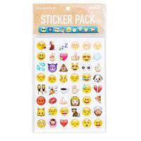 iPhone iPad Emoji Stickers Jumbo Pack, Easily Removable Cool Emojis - Jumbo Emoji Sticker Pack - 864 Stickers - All Popular Emojis Included!