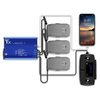 PENIVO 5 in 1 Multi Intelligent Battery Charging Hub for DJI Mavic 2 Zoom/Pro Drone Remote Controller Accessories