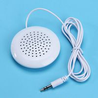 FidgetKute Portable 3.5mm AUX Pillow Mini Speaker for MP3 MP4 CD iPod Phone White A Show One Size