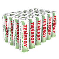 Tenergy Centura AA NiMH Rechargeable Battery, 2000mAh Low Self Discharge Batteries, Pre-Charged AA Batteries, 24 Pack