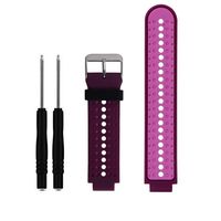 ZSZCXD Soft Silicone Replacement Watch Band for Garmin Forerunner 235/220 / 230/620 / 630/735 Smart Watch (03 Pink & Violet)