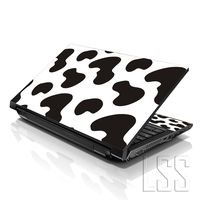 LSS 15 15.6 inch Laptop Notebook Skin Sticker Cover Art Decal Fits 13.3" 14" 15.6" 16" HP Dell Lenovo Apple Asus Acer Compaq (Free 2 Wrist Pad Included) Cow Print