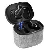 Wireless Earbuds, KLUSIYA Bluetooth 5.0 Headphones True Wireless in-Ear Earbuds 24H Playtime Deep Bass 3D Stereo Sound, Bluetooth Earbuds with Built-in Mic Portable Charging Case