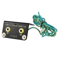 uxcell a11121200ux0122 2M Cable Dual Banana Connector Ground Socket for Anti Static Wrist Strap Armband