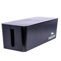 DMoose Cable Management Box Organizer for Cords, Power Strips or Surge Protectors, Hide Loose Wires Behind TVs, Home Office Computers, Office Desks, Entertainment Centers