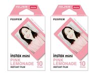 Fujifilm Instax Mini Pink Lemonade Film, 20 Sheets, 2 Value Set