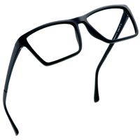 LifeArt Blue Light Blocking Computer Reading Glasses with Transparent Lens for Women/Men (LA_Equation, 1.50 Magnification)
