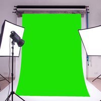 Dacawin Studio 5 ft X 7 ft White Photo Video Photography Studio Fabric Backdrop Background Screen (Green)