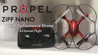 Propel 2.4 Ghz Zipp Nano 2.0 Indoor/Outdoor RC Toys High Performance Drone with Auto Take Off/Land (Silver)