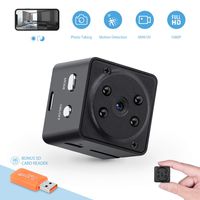 Mini Hidden Camera, 1080P Home Security Nanny Camera, Super Night Vision Portable Small Wireless Surveillance Camera, Metal Housing Magnetic Body, Perfect Hidden Camera for Home, Car, Office, Outdoor