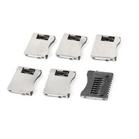 uxcell a14061000ux0287 SMT SMD Cell Phone TF Micro SD Memory Card Slot Holder Sockets Pack of 6