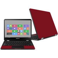 MightySkins Skin Compatible with Samsung Chromebook Pro 12.3" - Solid Burgundy | Protective, Durable, and Unique Vinyl Decal wrap Cover | Easy to Apply, Remove, and Change Styles | Made in The USA