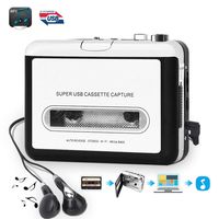 Cassette Player, Portable Walkman Cassette Player from Tapes to MP3 Converter Via USB, Audio Music Player Capture Cassette Recorder with Headphone for Laptop PC and Mac
