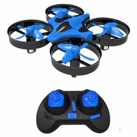Remote Control Drone Nano Drone SKYKING S-010 Nano Quadcopter with 3D Flips and Headless Mode 6 Axis Gyroscope Extra Propellers for Kids Blue