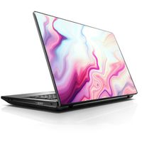 15 15.6 inch Laptop Notebook Skin Vinyl Sticker Cover Decal Fits 13.3" 14" 15.6" 16" HP Lenovo Apple Mac Dell Compaq Asus Acer Pink Marble Glass Pastel